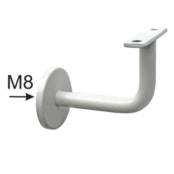 Preview: Handlaufhalter 90x60mm, M8, D50mm, white