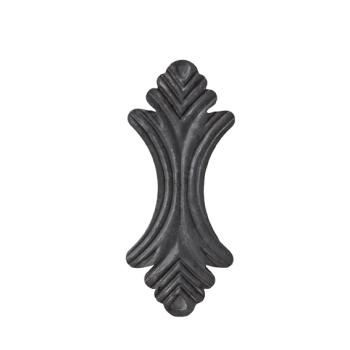 Preview: Rosette dekorativ h145, b60, t4mm