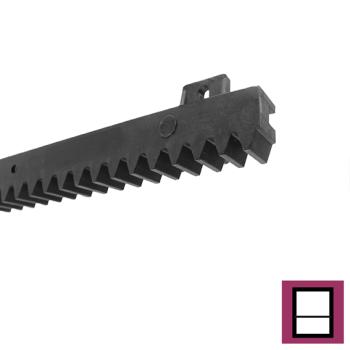 Preview: Kunststoffzahnstage mit Stahlkern PVC+Fe,27x18mm,L