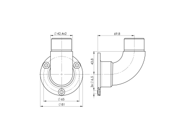Handlaufhalter an die Wand
