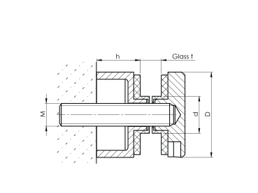 Preview: Halter für Glas