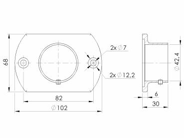 Handlaufhalter an die Wand
