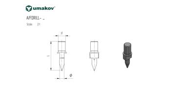 Fließbohrer für Fdrill, TC CUT/LONG