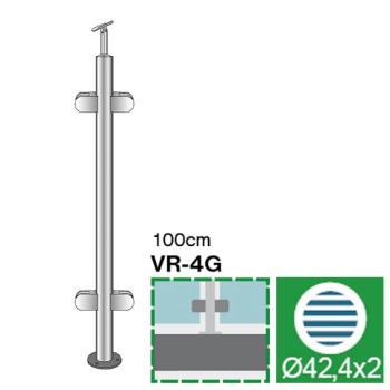 Mittelpfosten, Oberverankerung - grade AISI304, D4