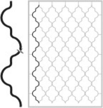Preview: Zierprofil für Gitter 12x6,L2400mm
