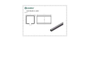 Preview: Eisenlaufschiene Zn, 78x78x4mm, L6m