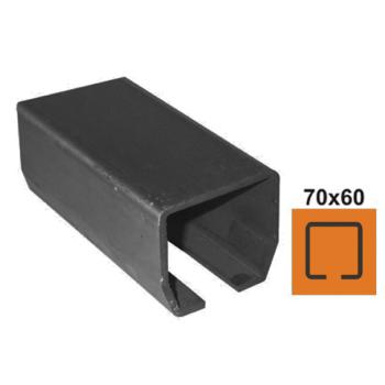 Preview: Eisenlaufschiene Fe, 70x60x3,5mm, L6m