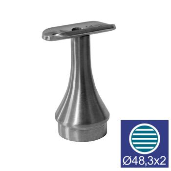 Preview: Handlaufhalter konische Form AISI304, d48,3x2/H68m
