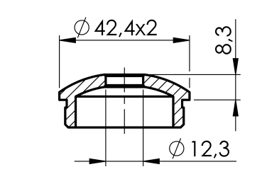 Endkappe für Handlauf