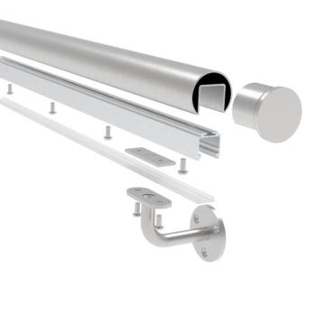 Preview: Edelstahlhandlauf mit LED-Beleuchtung AISI304, S1
