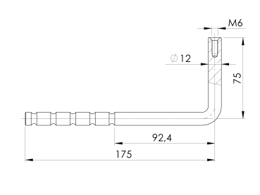 Handlaufhalter an die Wand