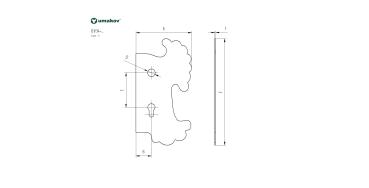 Preview: Schlossplatte – links 270x160, t2mm