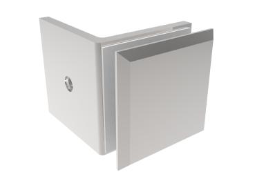 Preview: Glashalter, Zamak, 90°, T 8-10 mm