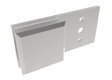 Preview: Glashalter, Zamak, T 8-10 mm