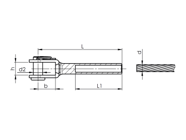 Kabelklemme AISI316, d3mm