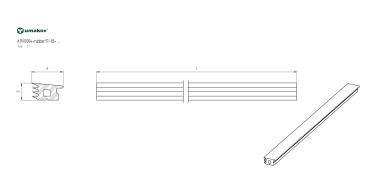 Preview: Glasdichtung für Profil