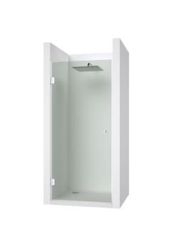 Glastürscharnier  +/- 90° - Montage Glas/Wand AISI