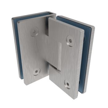 Preview: Glastürscharnier +/- 90° - Montage Glas/Glas AISI3