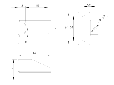 Preview: Halter universal, INOX