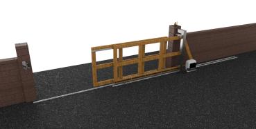 Teleskop-Schiebetor-System, max 15m, zweiteilig