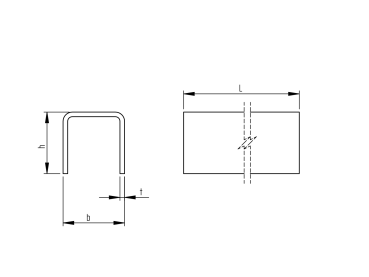 Preview: U-Profil Stahl 40x40x3mm L3m