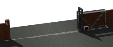 Teleskop-Schiebetor-System, max 15m, dreiteilig