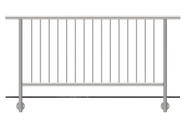 Preview: Relinggeländer - Eiche + Edelstahl - für AISI304,