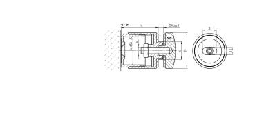 Glashalter Punkthalter Edelstahl rund | Sellon24