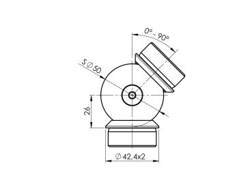 Preview: Kugelgelenkverbinder stellbar