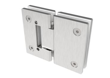 Preview: Glastürscharnier +/- 90° - Montage Glas/Glas flex