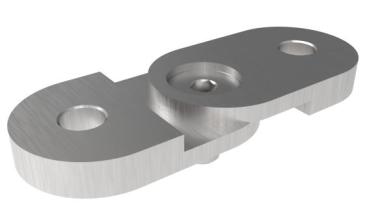 Anschraubplatte auf Handlaufhalter