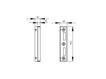 Toranschlag universal 40x30