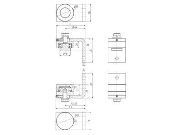 Preview: Torband für schweren Tor (Ober+Unterteil), D50