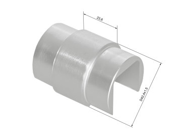 Preview: Handgriff-Glashalter-Kupplung Aluminium