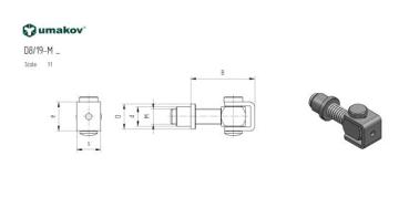 Preview: Torband regulierbar mit mutter M16, AISI 304