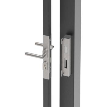 Preview: Schlossset 40x40 AISI304 mit Elektrom. Schloß B1/1