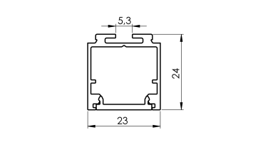 Aluminiumprofil für LED-Handlauf