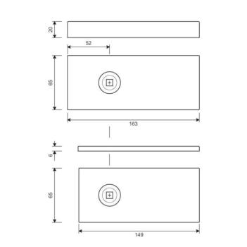 Schloss für Glastür AISI304 UV