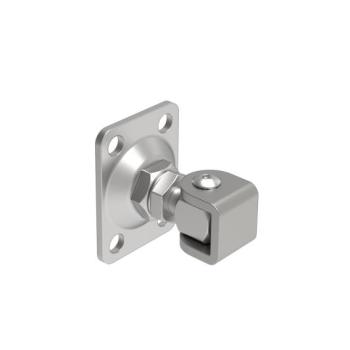 Preview: EdelstahlTorband regulierbar mit platte M12, 55x75
