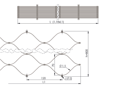 Preview: A14-BL/LV-70x120x1,5