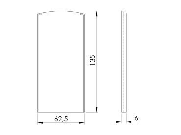 Preview: Endkappe für Aluprofil Al/0004-PRO-B-S-E