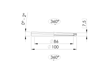 Preview: Washer - adjustable angle