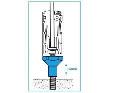 Washer - adjustable height
