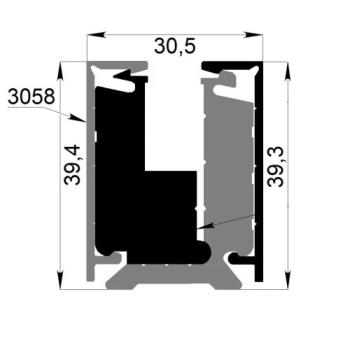 Preview: GS-BLACK/ZP-30x39/N/B-U