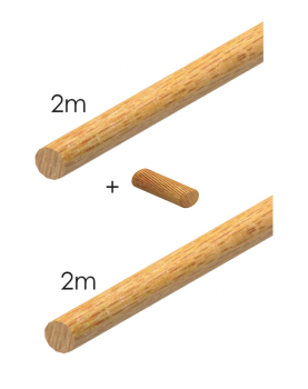 Preview: Handlauf - Buche, 2m+2m