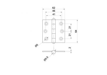 Torband INOX, AISI304, L=64mm