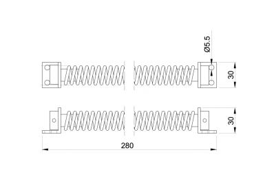 Preview: Selbstfedertürschließer, INOX