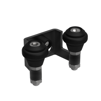 Preview: Auflageschuh für Tor, Zn, profile 40mm, Schwarz