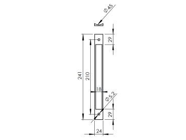 PVC-Adaptionsplatte für Schlösser und Rundrohre