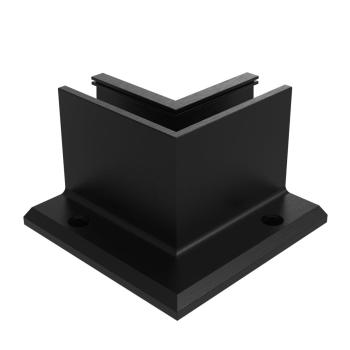 Preview: Ecke IN für Aluprofil mit Oberverankerung AL/ELOX/